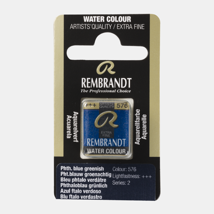 Rembrandt 576 aquarelverf napje pht blauwgroen