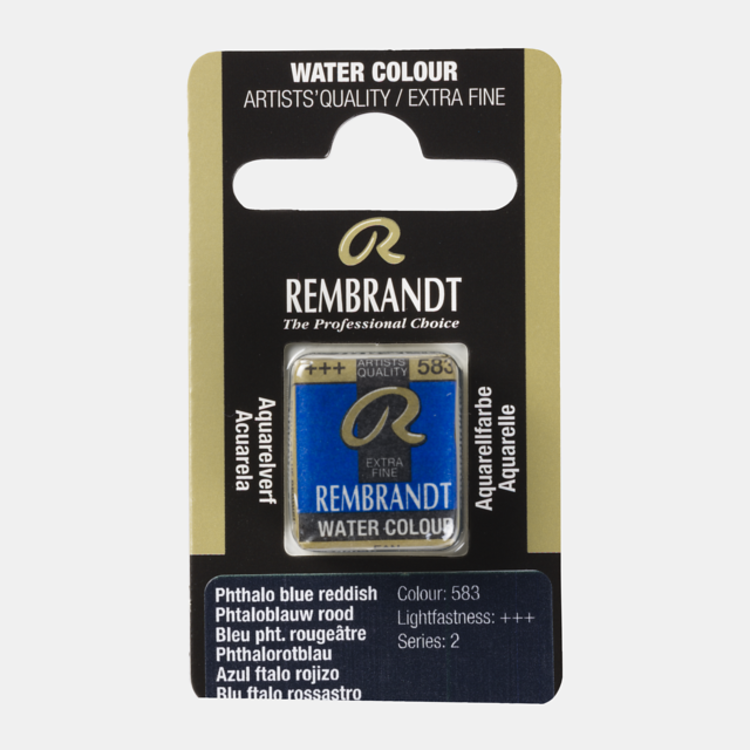 Rembrandt 583 aquarelverf napje pht blauw rood