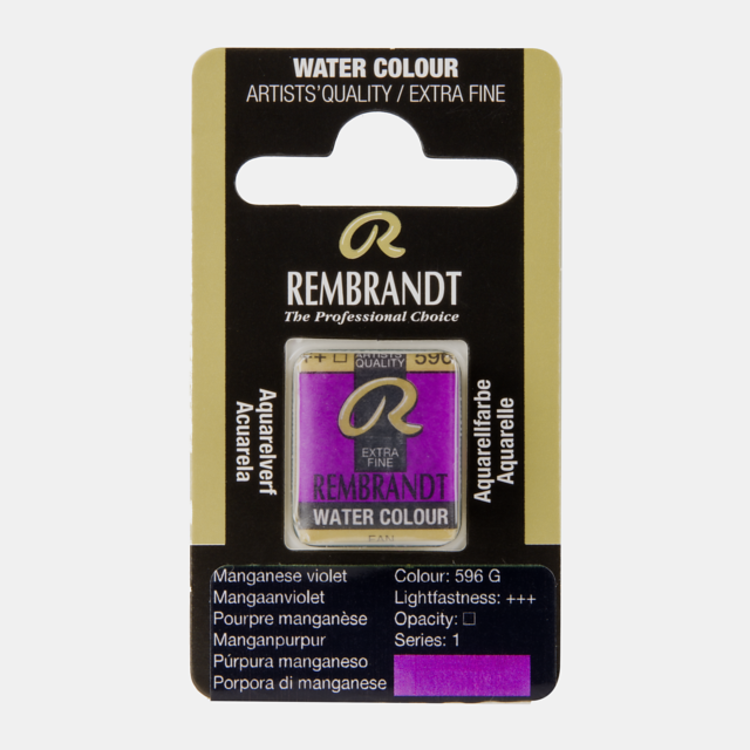 Rembrandt 596 aquarelverf napje mangaan violet
