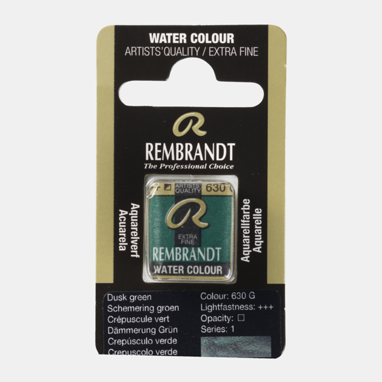 Rembrandt 630 aquarel napje - schemering groen
