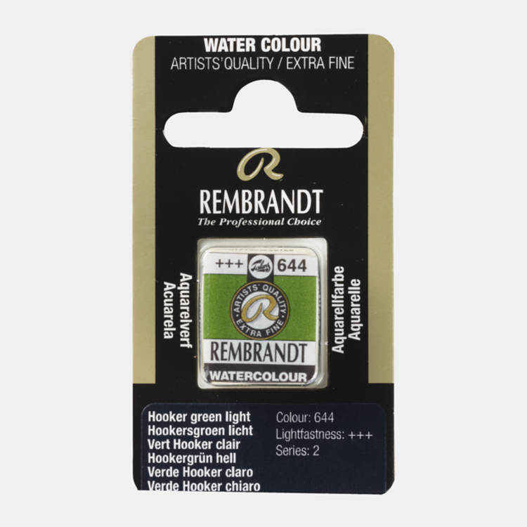 Rembrandt 644 aquarelverf napje Hookersgroen licht