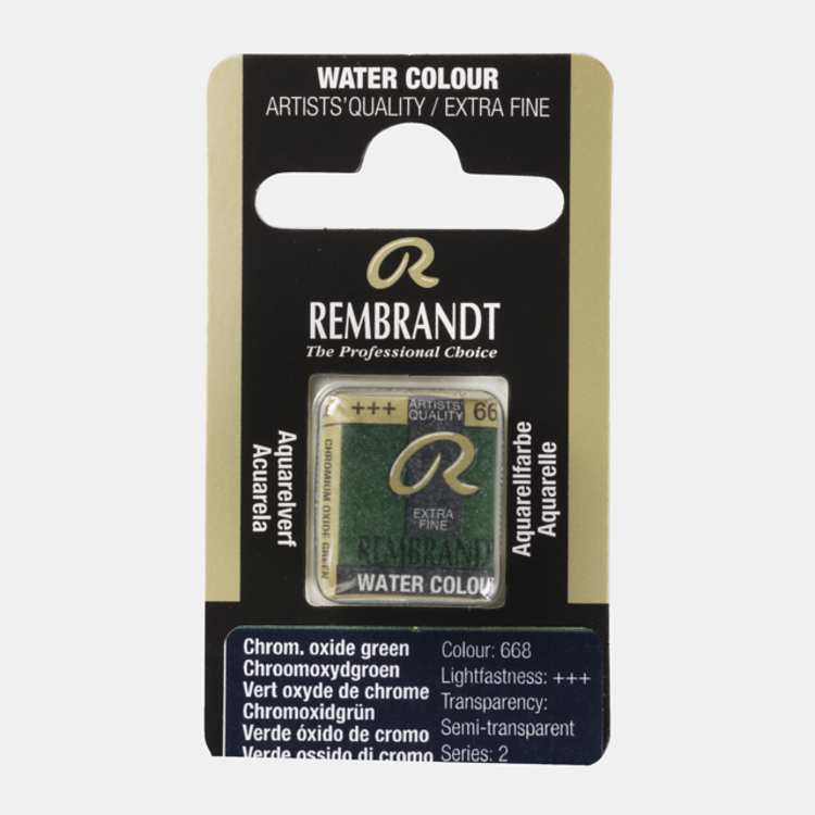 Rembrandt 668 aquarelverf napje chroomoxydgroen
