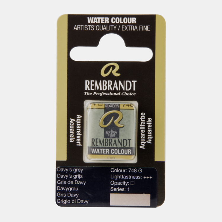 Rembrandt 748 aquarelverf napje davys grijs