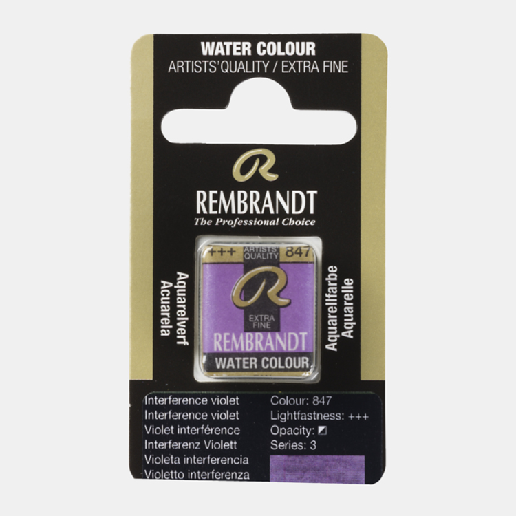 Rembrandt 847 aquarel napje - interference violet