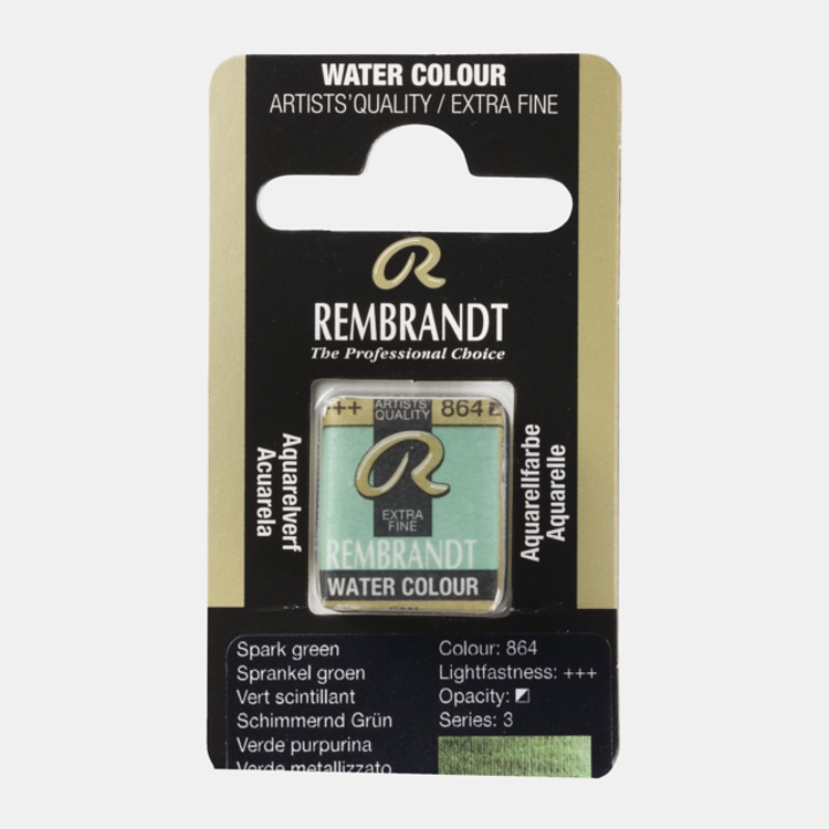 Rembrandt 864 aquarel napje - Spark sprankelgroen