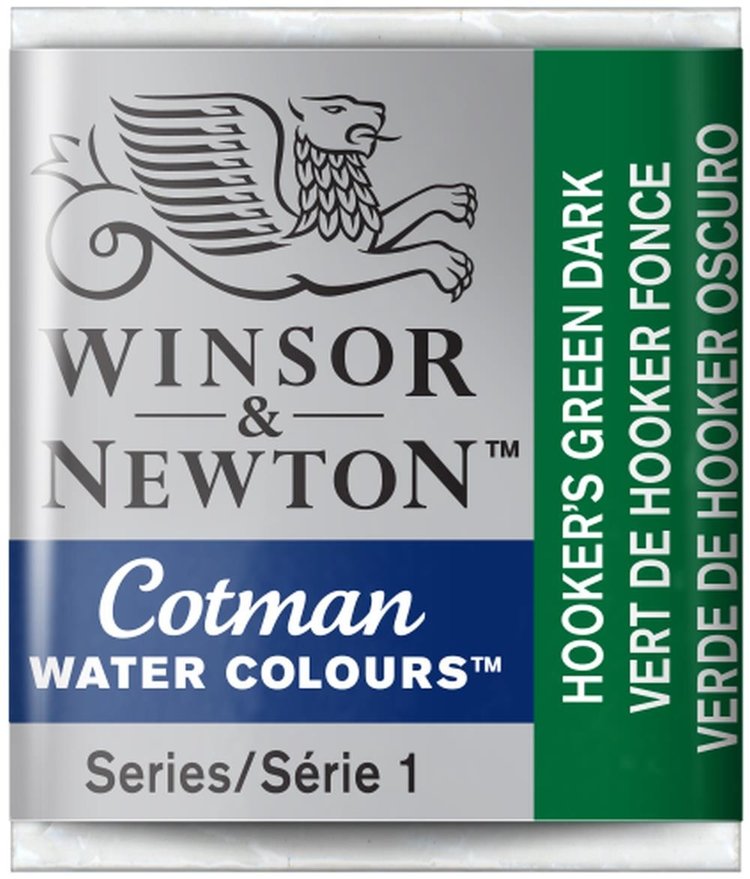Cotman Water Colours 312 aquarel napje - Hookers green dark
