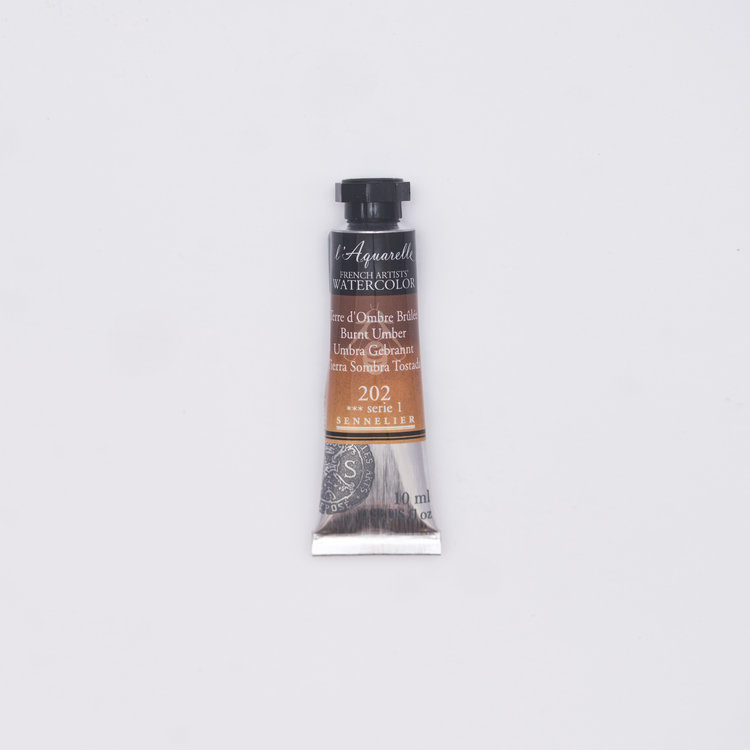 Sennelier 202 aquarelverf 10 ml - omber gebrand
