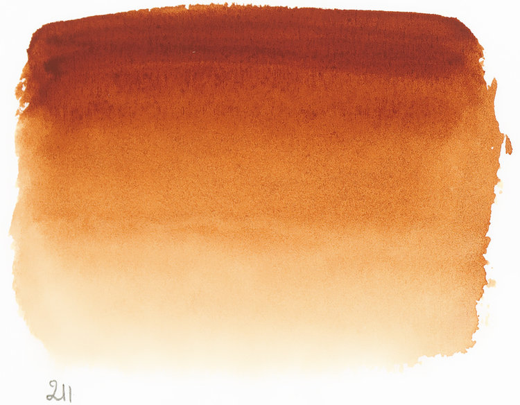 Sennelier 211 aquarelverf napje - sienna gebrand