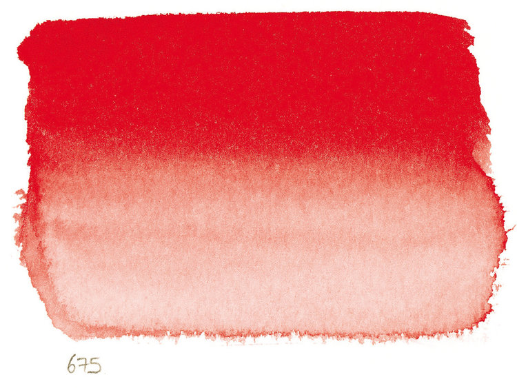 Sennelier 675 aquarelverf napje - vermiljoenrood frans