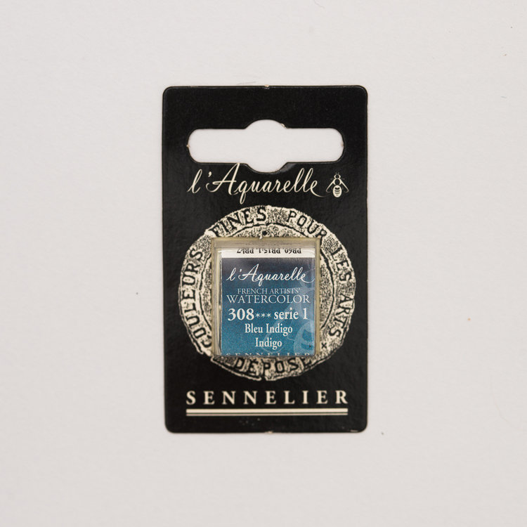 Sennelier 308 l'Aquarelle napje - indigo blauw