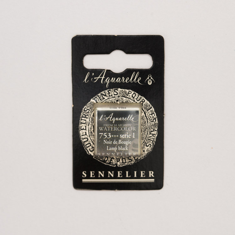 Sennelier 753 aquarelverf napje - kaarsenzwart