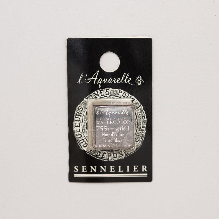 Sennelier 755 aquarelverf napje - ivoorzwart