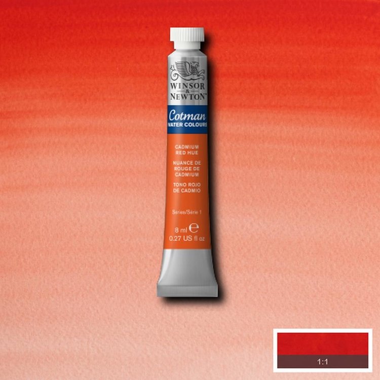 Cotman Water Colours 095 aquarelverf tube 8ml - cadmium red hue