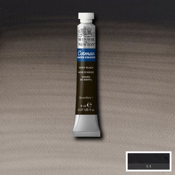 Cotman Water Colours 331 ivory black - 8ml aquarelverf