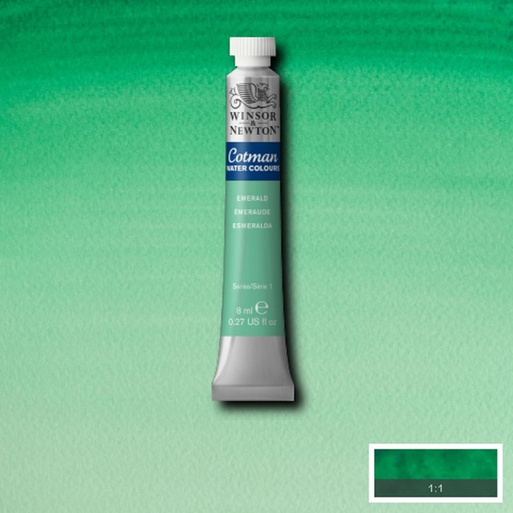 Cotman Water Colours 235 aquarelverf tube 8ml - emerald