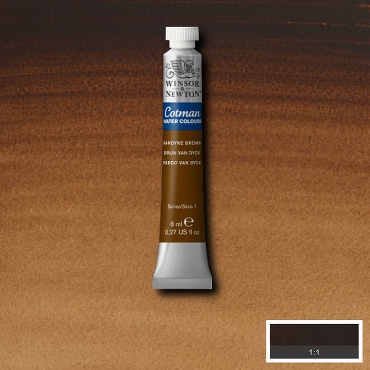 Cotman Water Colours 676 aquarelverf tube 8ml - Vandyke brown