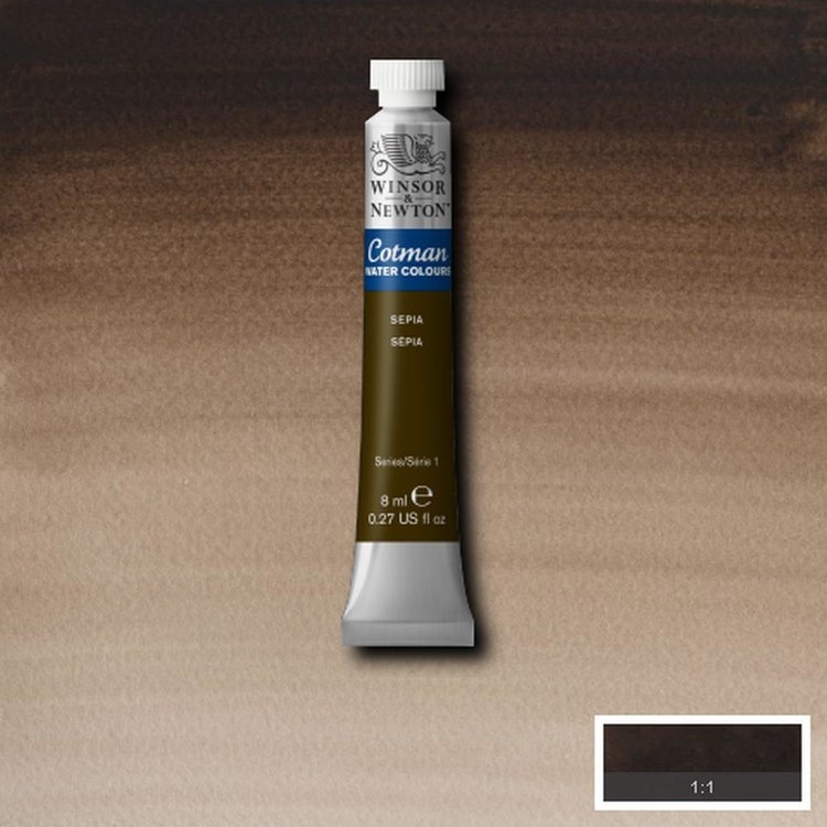 Cotman Water Colours 609 aquarelverf tube 8ml - sepia
