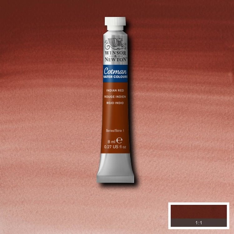 Cotman Water Colours 317 aquarelverf tube 8ml - Indian red