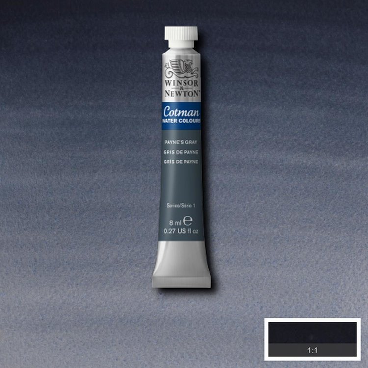 Cotman Water Colours 465 aquarelverf tube 8ml - Paynes gray