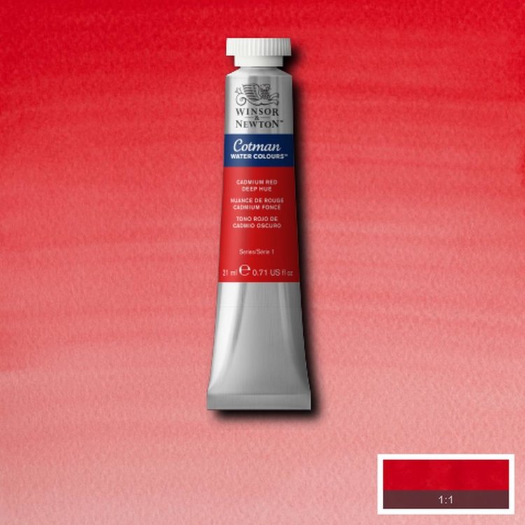 Cotman Water Colours 098 aquarelverf tube 21ml - cadmium red deep hue