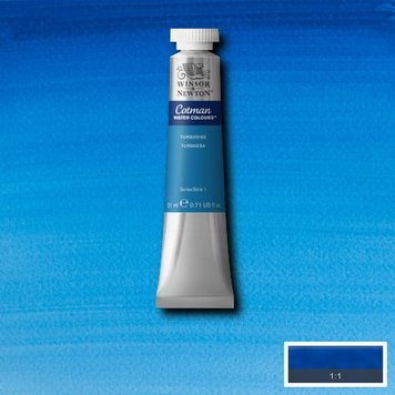 Cotman Water Colours 654 turquoise - 21ml aquarelverf