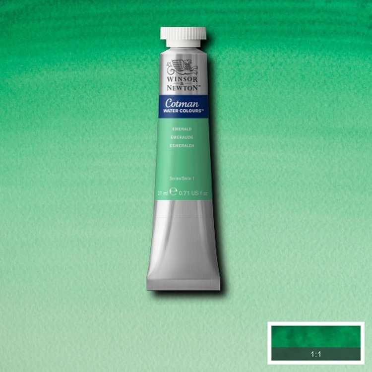 Cotman Water Colours 235 aquarelverf tube 21ml - emerald