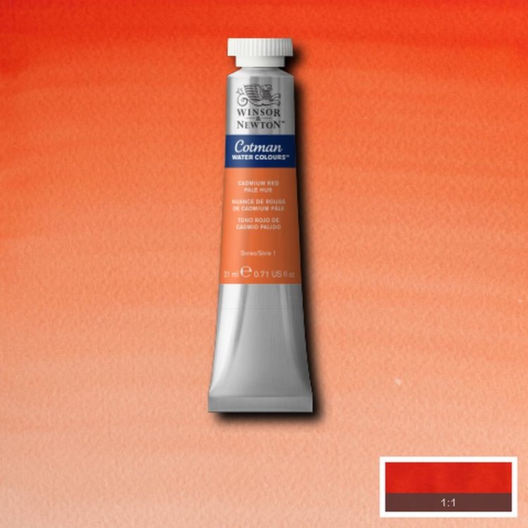 Cotman Water Colours 103 aquarelverf tube 21ml - cadmium red pale hue