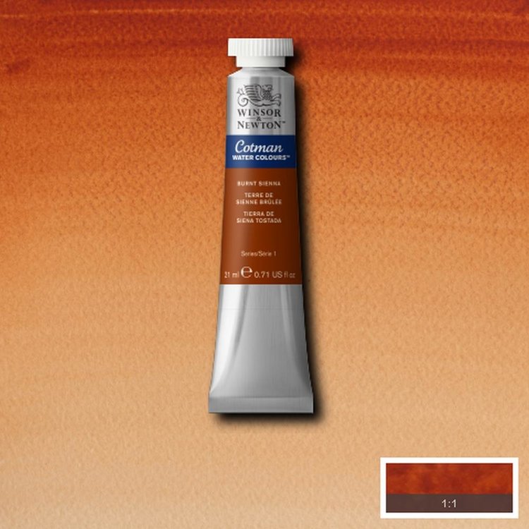 Cotman Water Colours 074 aquarelverf tube 21ml - burnt sienna