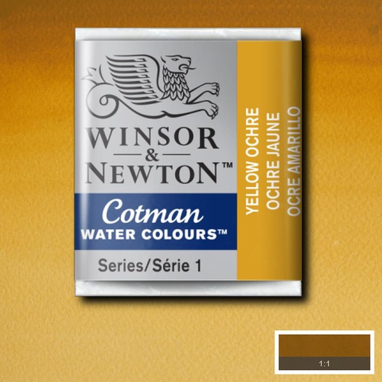 Cotman Water Colours 744 aquarel napje - yellow ochre