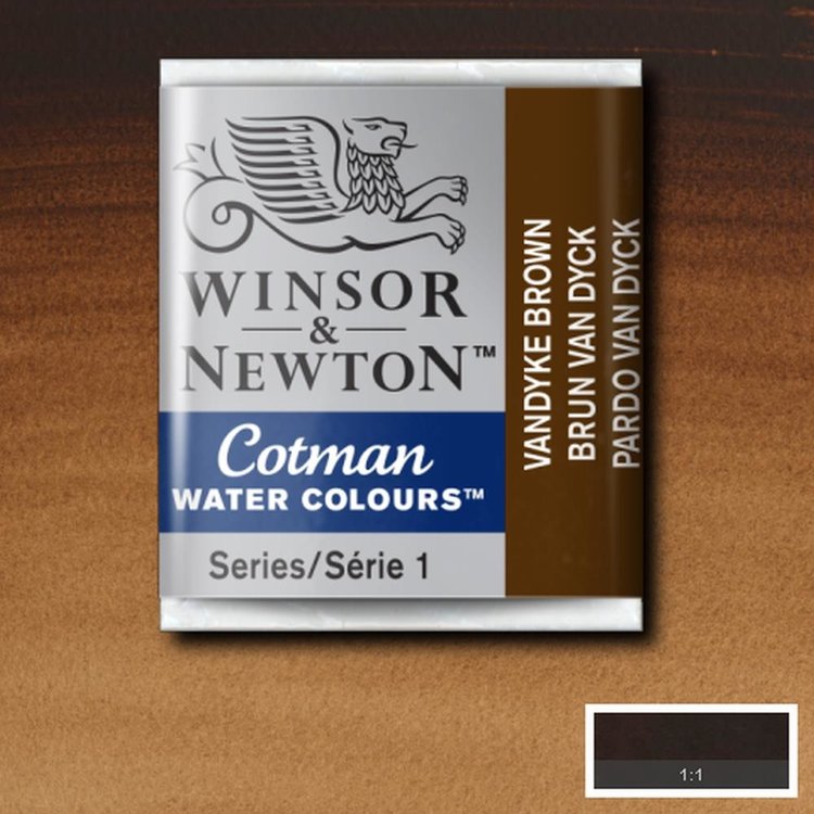 Cotman Water Colours 676 aquarel napje - Vandyke brown