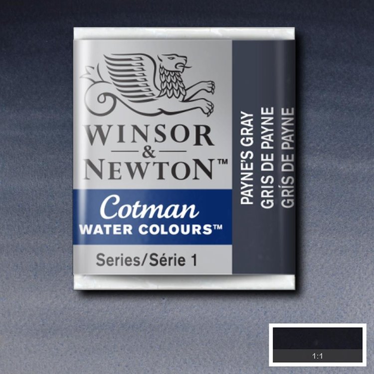 Cotman Water Colours 465 aquarel napje - Paynes gray