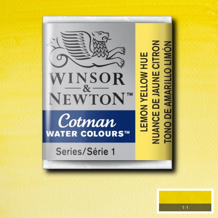 Cotman Water Colours 346 aquarel napje - lemon yellow hue