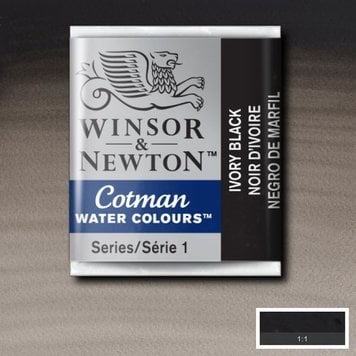 Cotman Water Colours 331 ivory black - napje aquarel