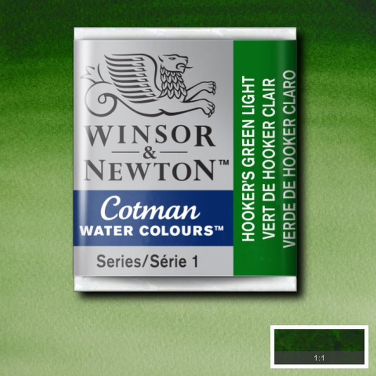 Cotman Water Colours 314 aquarel napje - Hookers green light