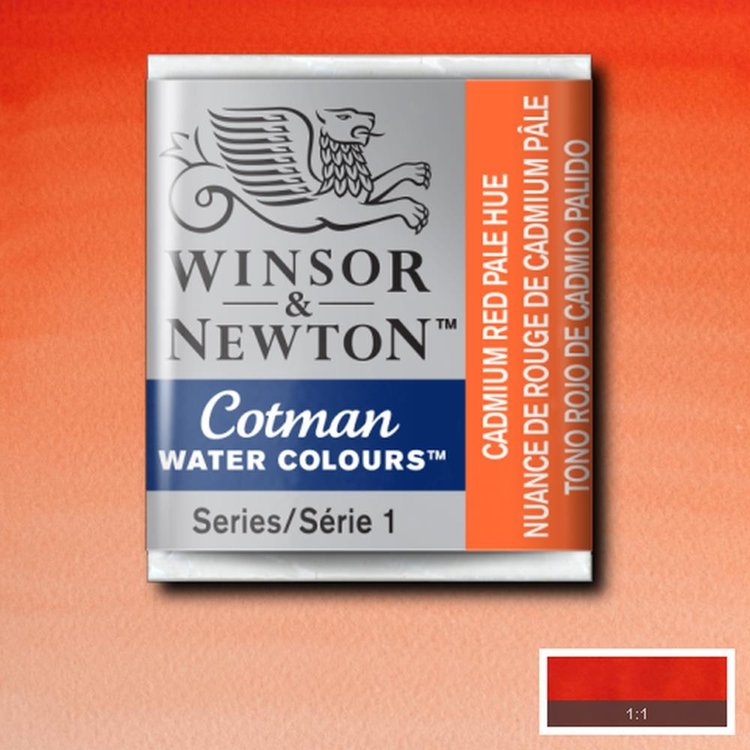 Cotman Water Colours 103 aquarel napje - cadmium red pale hue