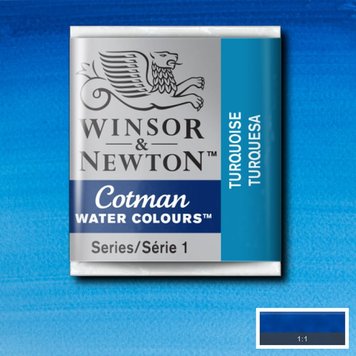 Cotman Water Colours 654 turquoise - napje aquarel