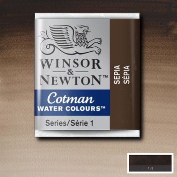 Cotman Water Colours 609 sepia - napje aquarel
