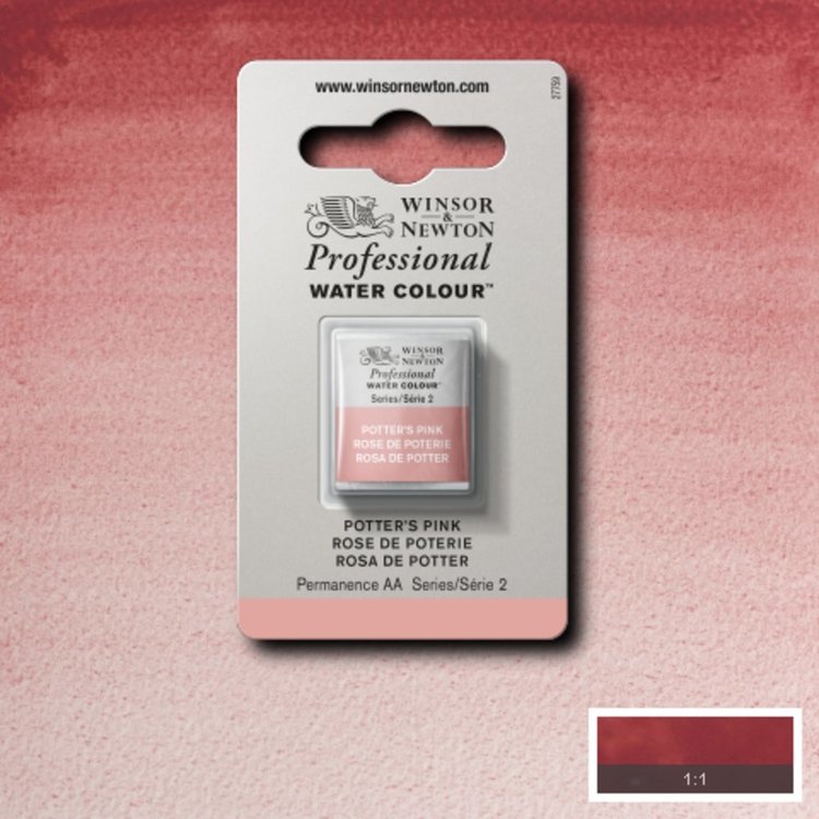Winsor & Newton 537 aquarel napje - Potter's pink