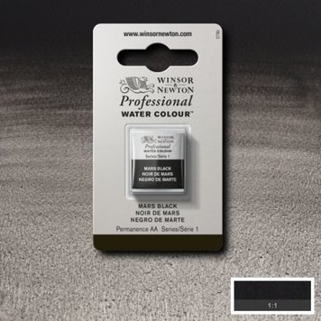 Winsor & Newton 386 PRO aquarelverf napje - mars black
