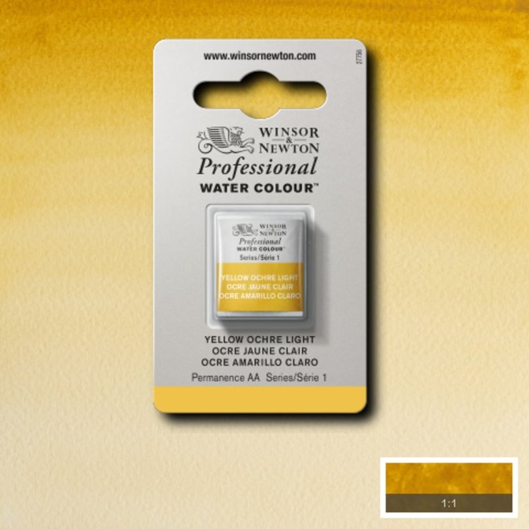 Winsor & Newton 745 PRO aquarelverf napje - yellow ochre light