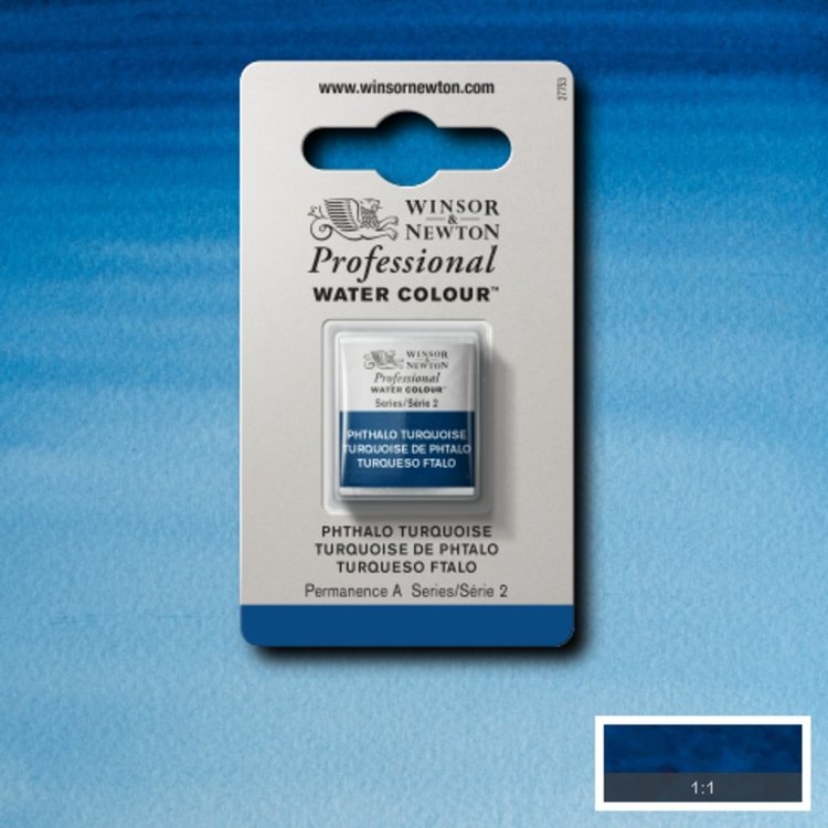 Winsor & Newton 526 PRO aquarelverf napje - phthalo turquoise