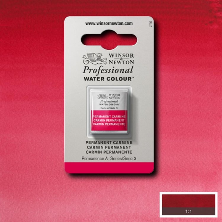 Winsor & Newton 479 aquarel napje - permanent carmine