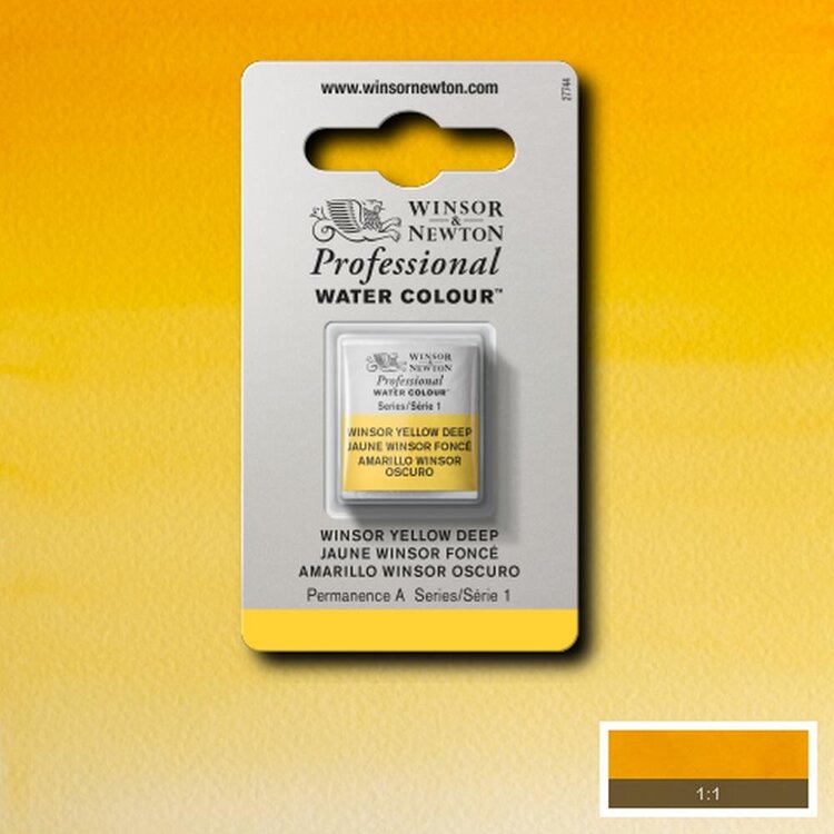 Winsor & Newton 731 PRO aquarelverf napje - winsor yellow deep