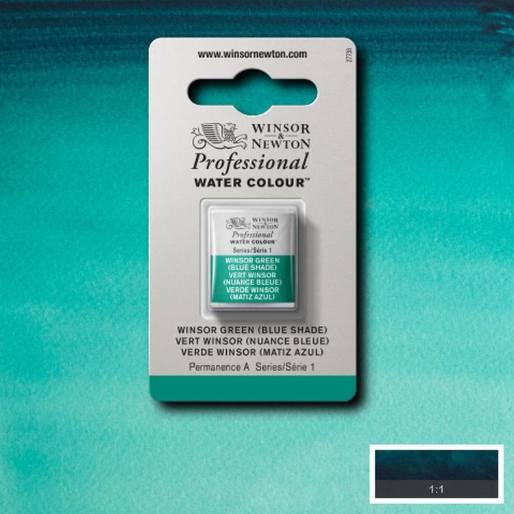 Winsor & Newton 719 aquarel napje - Winsor green (bs)