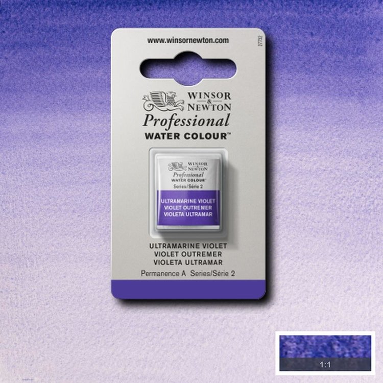 Winsor & Newton 672 aquarel napje - ultramarijn violet