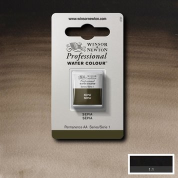 Winsor & Newton 609 sepia - napje aquarel