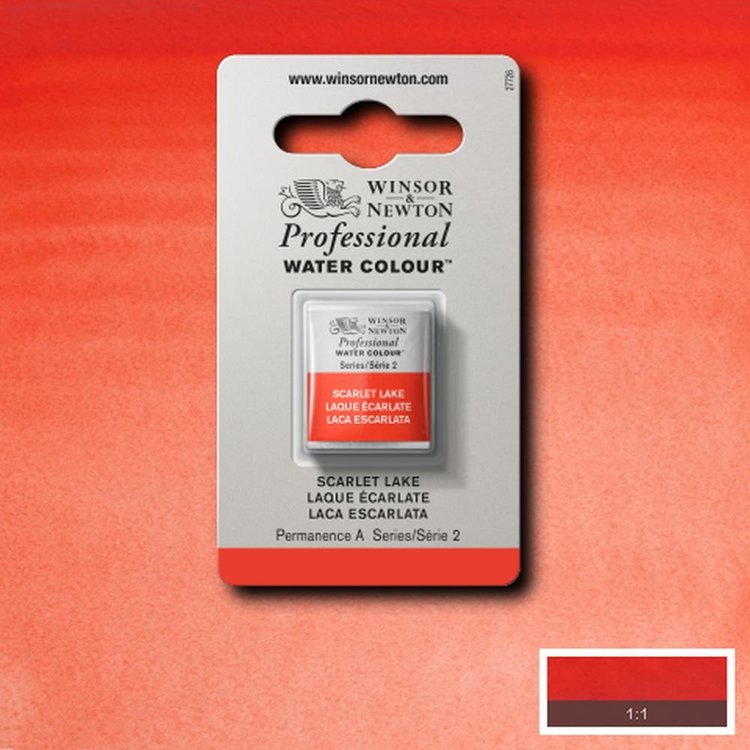 Winsor & Newton 603 PRO aquarelverf napje - scarlet lake