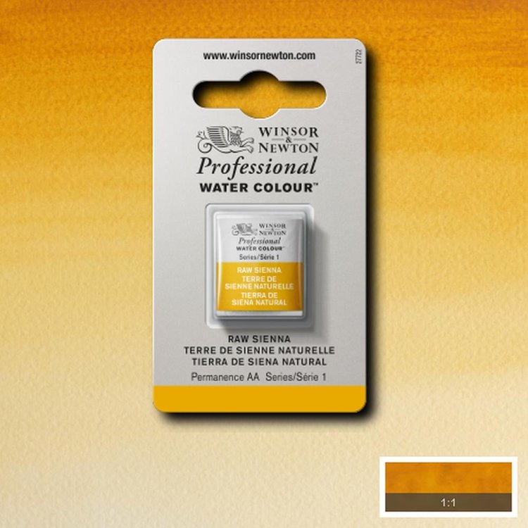Winsor & Newton 552 aquarel napje - raw sienna