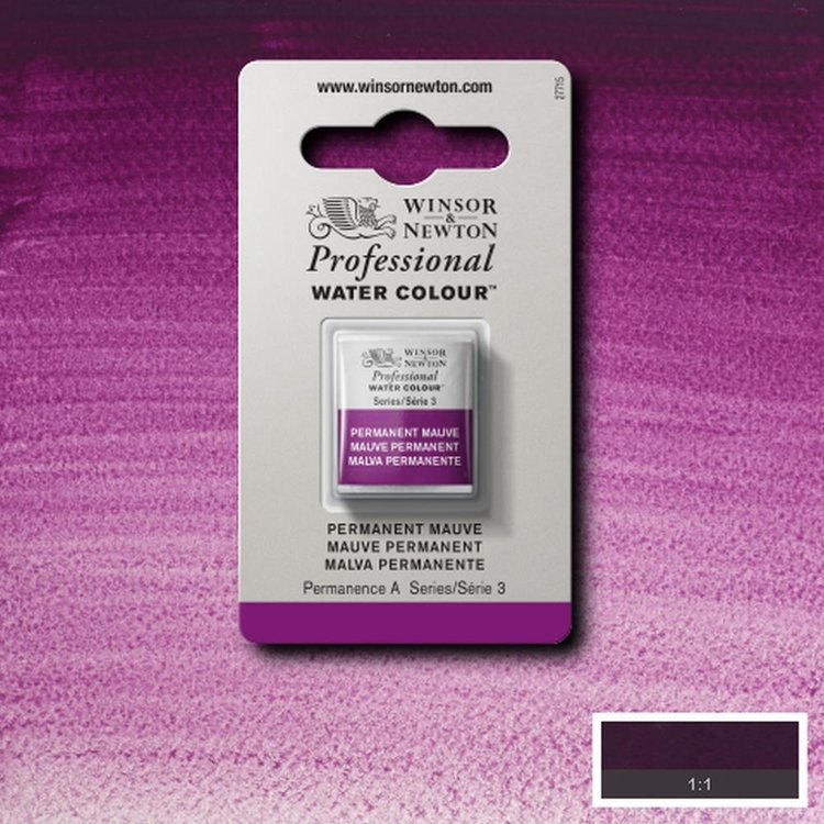 Winsor & Newton 491 aquarel napje - permanent mauve