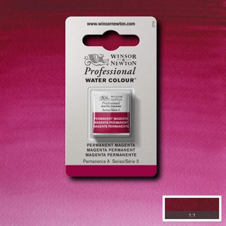 Winsor & Newton 489 PRO aquarelverf napje - perm magenta